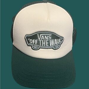 Vans Green and White Logo Cap